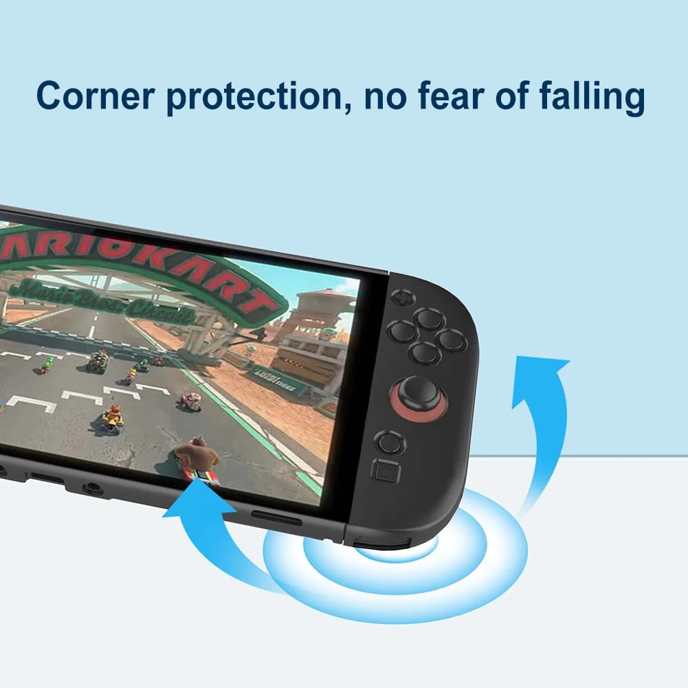 Custodia staccabile in TPU + PC per Nintendo per Switch 2 Custodia protettiva completa antiurto per console di gioco portatile Switch 2