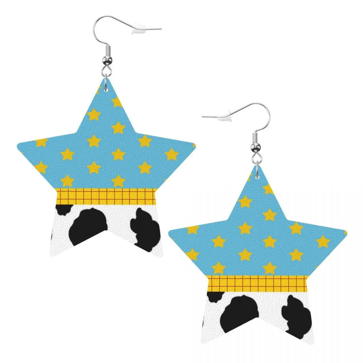 Orecchini Pendenti Personalizzati Toy Story in Pelle PVC a Forma di Goccia, Gioielli Delicati per Regali