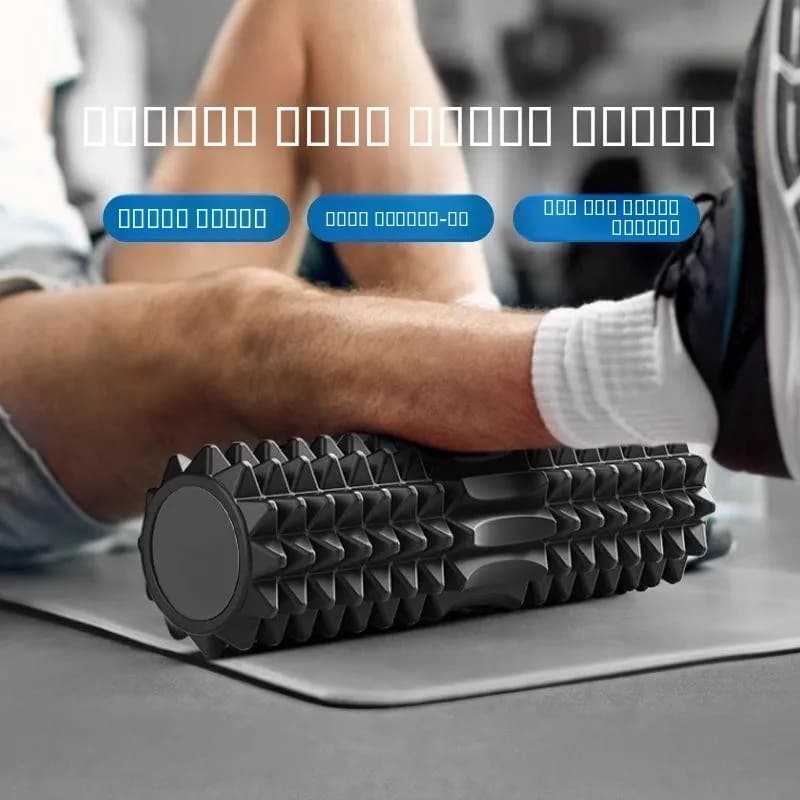 Portable Foam Roller for Yoga 45CM, Muscular Massage, Relaxation, For Beginners, Massage Background Fabrics, Fitness Equipment