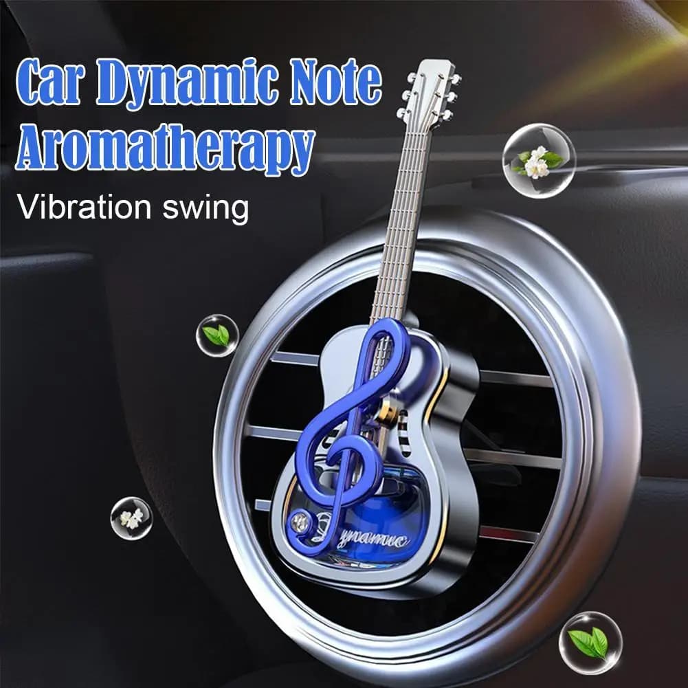 Note per chitarra Uscita aria condizionata per auto Aromaterapia Bottiglia di vetro Interni auto Console centrale Deodorante per ambienti Accessori decorativi