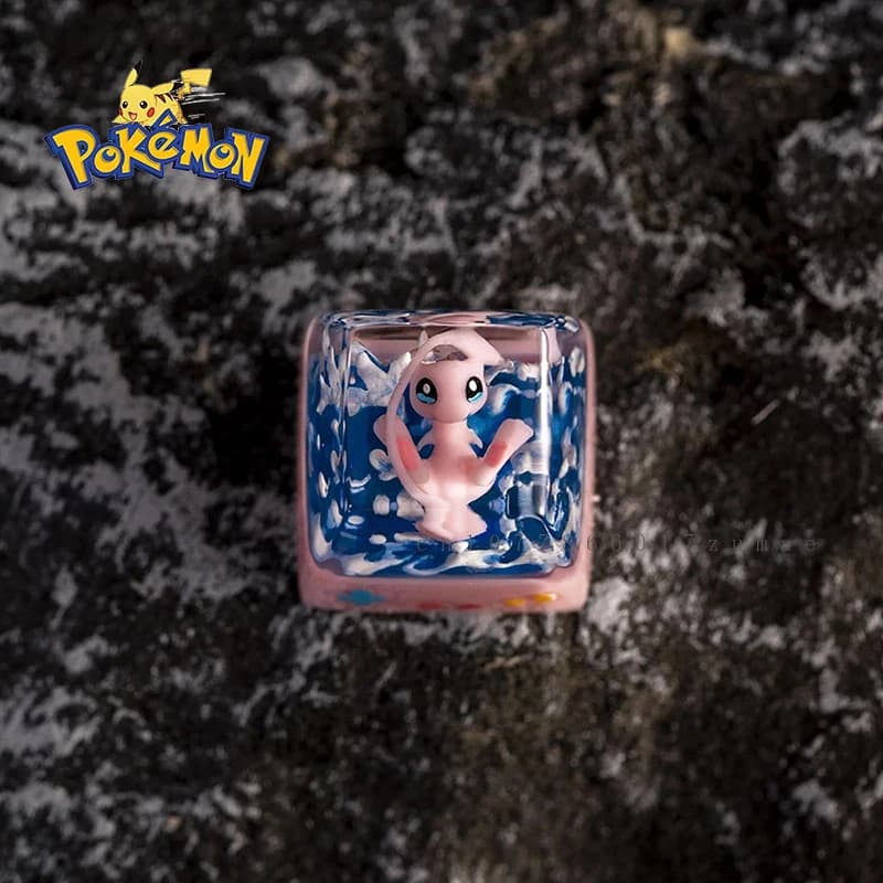 Pokemon Elf Anime Mew Key Hat guida 3d tastiera meccanica resina manuale trasparente personalizzato personalizzato gioco di raccolta Keycap