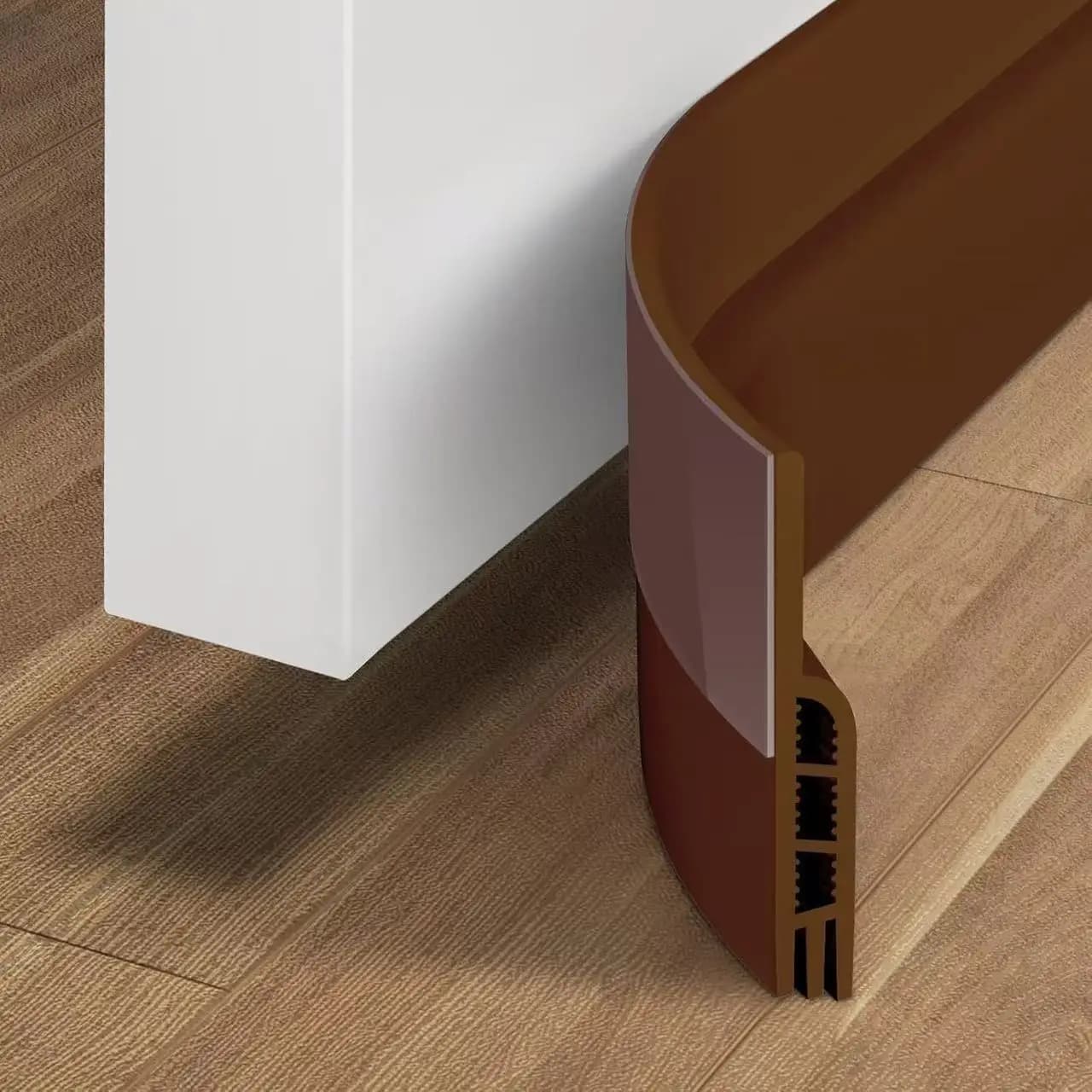 1pc 1m/39.37in Door Draft Stopper Under Door Draft Blocker Insulator Door Sweep Weather Stripping Noise Stopper Strong Adhesive