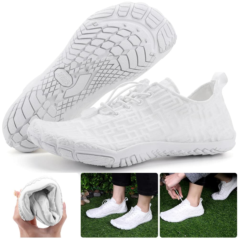 Scarpe da acqua sandali da spiaggia a piedi nudi Qiuck asciugatura surf scarpe da Snorkeling antiscivolo sport Trainning Sneakers uomo donna scarpe da acqua