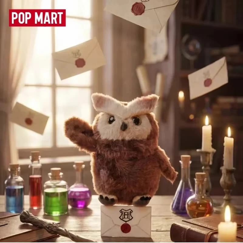 Genuine POP MART × GONG Harry Potter Owl Cute Keychain Blind Box – Hedwig Surprise Festival Collectible Ornament Gift For Fans