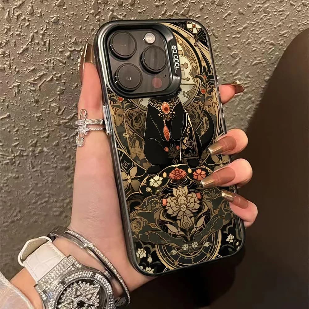 Luxury Phone Case For iPhone 17 Pro Max 16 13 11 15 14 12 Air 16promax 17promax 15promax 17pro Hard Matte IMD Funda Cover Coque