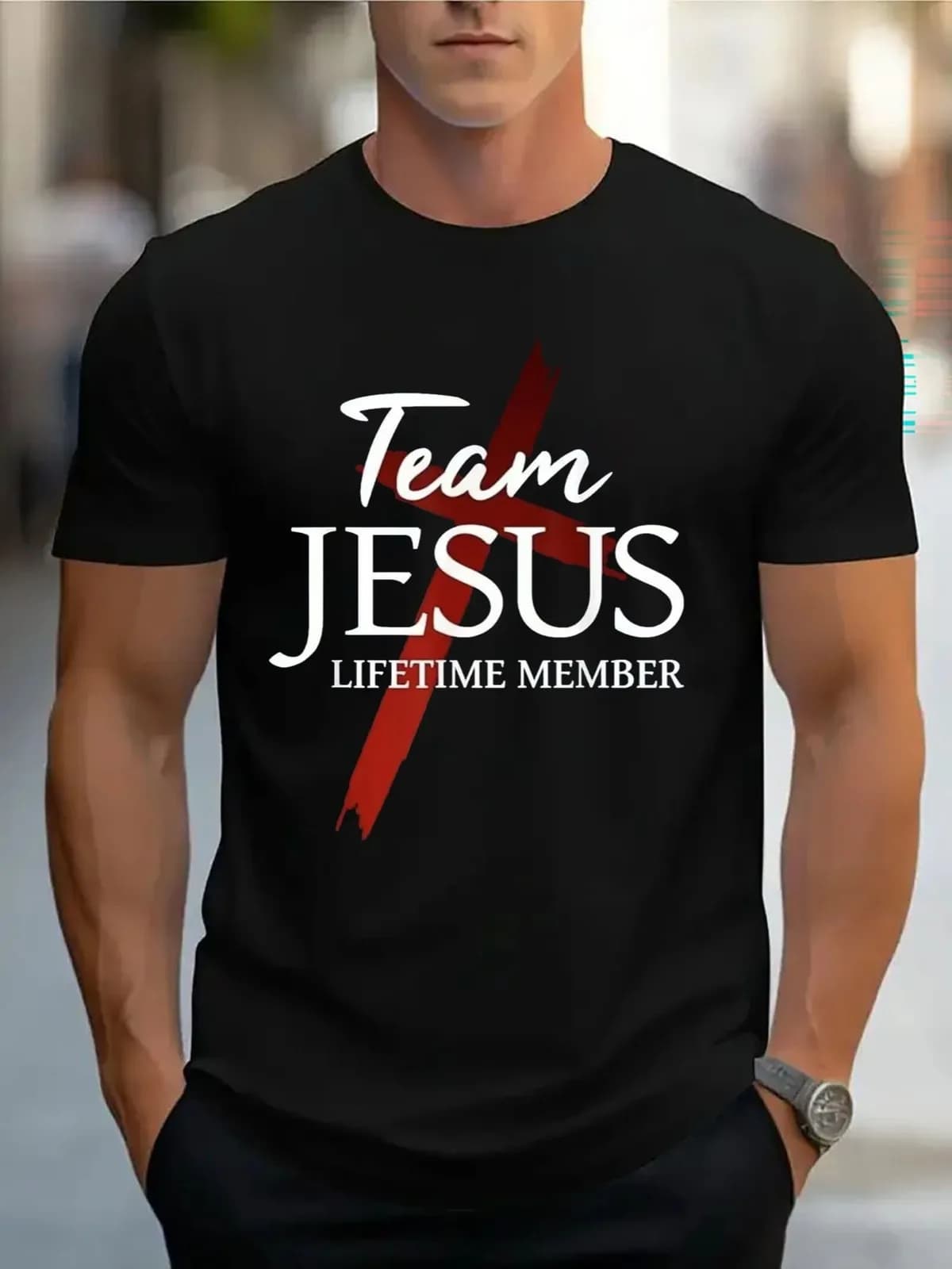 Christian Faith Graphic Tee for Casual Wear, Gift Idea, Comfortable Crew Neck Design