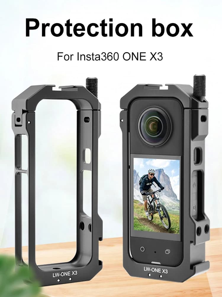 Custodia protettiva per espansione videocamera Custodia protettiva per action camera in lega di alluminio Baionetta magnetica per Insta360 X3