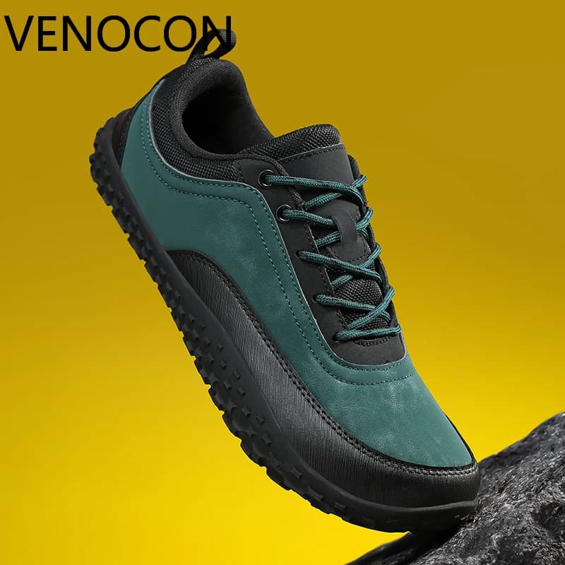 VENOCON Scarpe casual stile elegante da uomo minimalista a piedi nudi Sneakers con punta larga Walking Trekking Trail Calzature Uomo