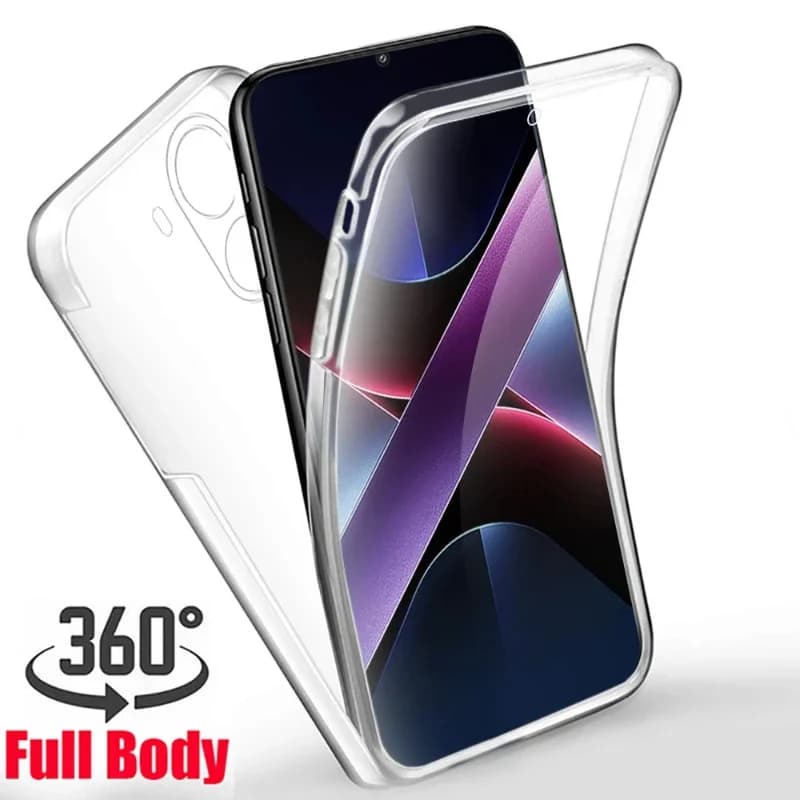 360 ° Full Body Phone Case for Xiaomi Redmi Note 14 Pro 13 12 11 10 9 8 7 Hard Cover for Front PC + Rear Shock Silicone
