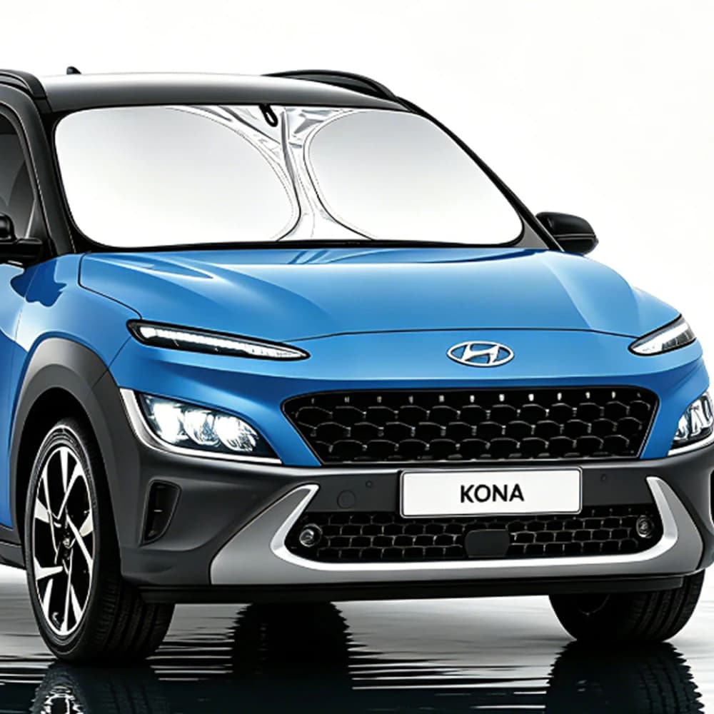 Per Hyundai Kona Parabrezza Auto Parasole Blocchi Ray Riflettore Finestra Visiera Scudo Copertura Pieghevole Ombrellone 1 Pezzo