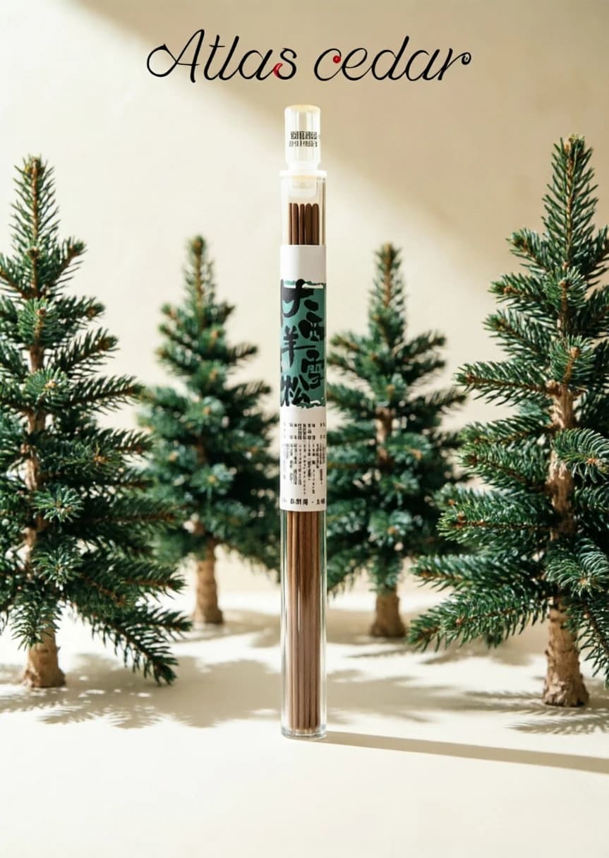 Natural Atlantic Cedar Incense Sticks 10g Pure Sandalwood Aroma Home Meditation Office Long Lasting Incense For Relaxation Purif