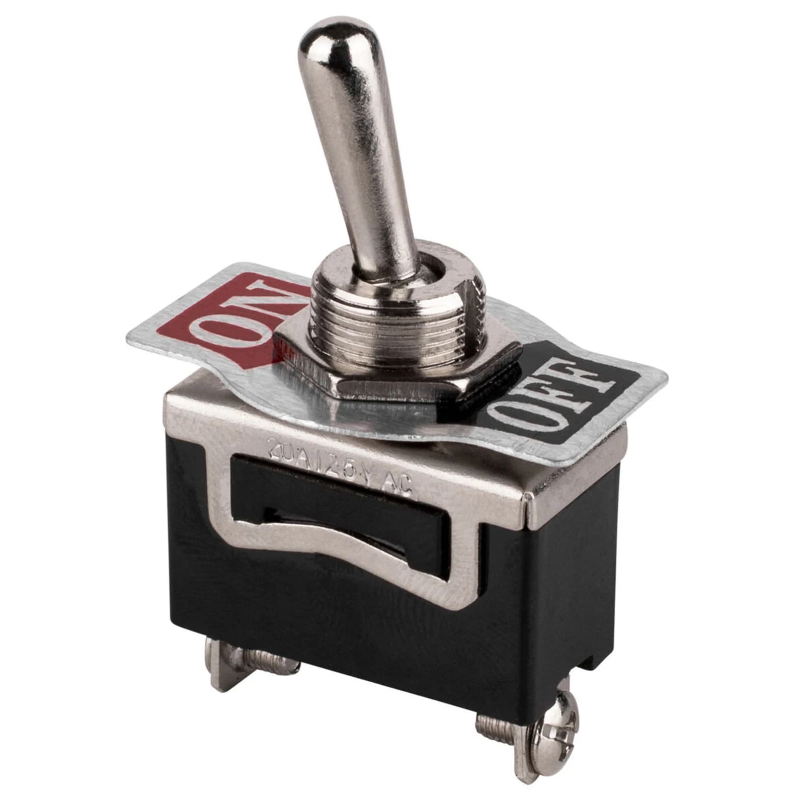 Heavy Duty Rocker Toggle 2Pin 15A 250V 20A 125V Car Boat Rocker Toggle Switch Copertura del cappuccio del bagagliaio impermeabile in metallo per auto RV Marine