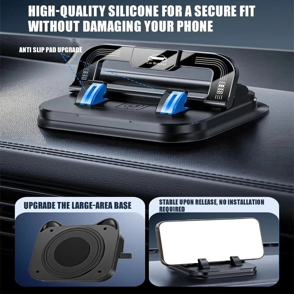 Support for phone from non-slip car, 2-in-1 design, 360 ° rotation Rotating Support for Cellular with Targa Door, Adjustable Phone Door for Travel Sharing Services