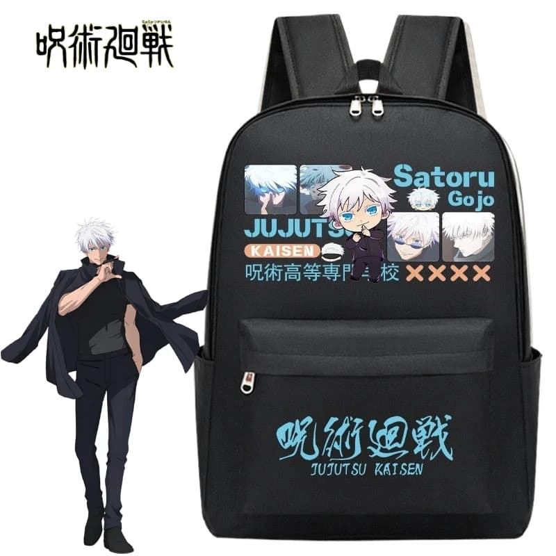 Jujutsu Kaisen anime merce cartone animato carino borsa da scuola per studenti creativo ragazzi e ragazze zaino da viaggio per riporre computer regalo