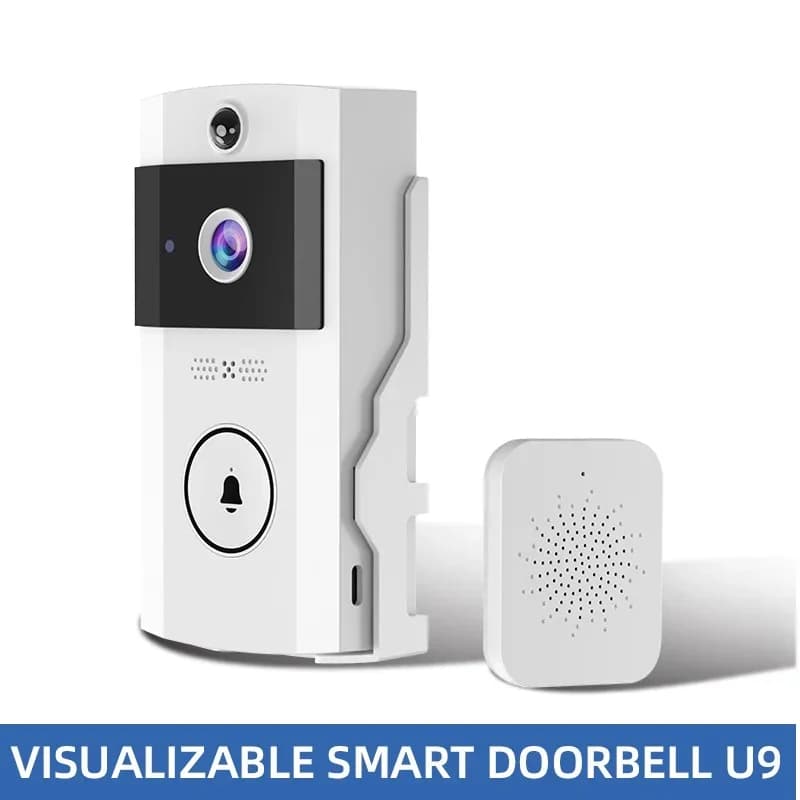 Campanello Video HD Wireless con Alimentazione Solare, Copertura Antipioggia, Modulatore Vocale, Audio Bidirezionale, Telecamera di Sicurezza con Visione Notturna