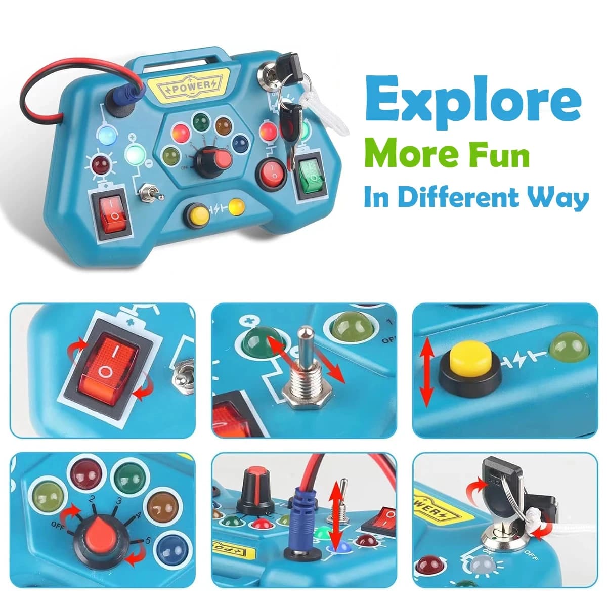 Giocattolo per bambini Montessori per l'educazione precoce Huarong Road Display LCD Console di gioco puzzle per l'allenamento del pensiero logico