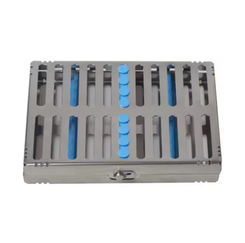 Vassoio per disinfezione per odontoiatria Scatola per la gestione degli strumenti Cremagliera per il posizionamento Strumenti per chirurgia dei materiali in acciaio inossidabile ad alta temperatura