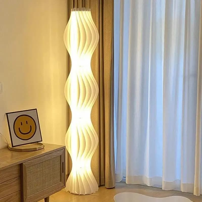 lampada da terra, lampada da soggiorno Camera da letto nordica, lampada ambientale accanto al divano, crema vento Internet celebrità nella lampada da scrivania verticale