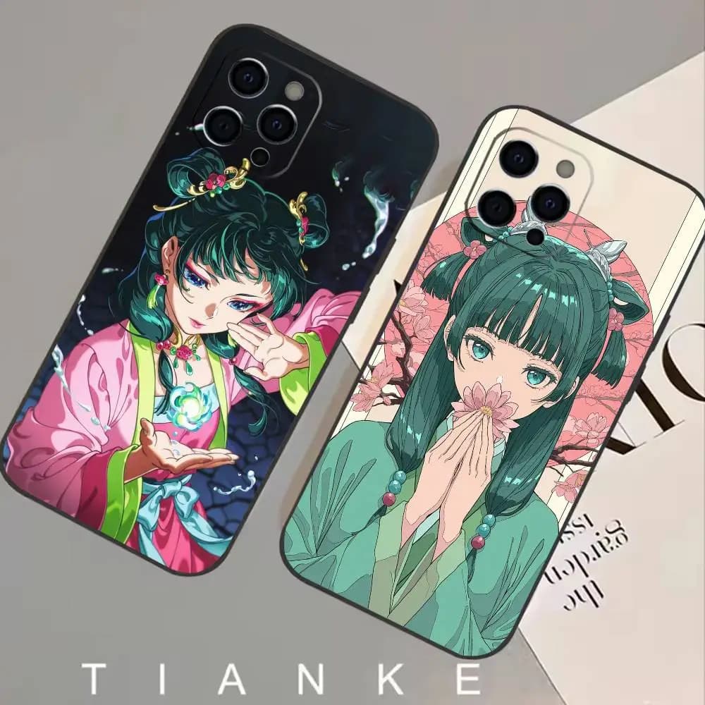 Cover Morbida in Silicone The Apothecary Diaries Maomao per iPhone 17, 16, 15, 14, 13, 12, 11 Plus, Pro, Max, XS