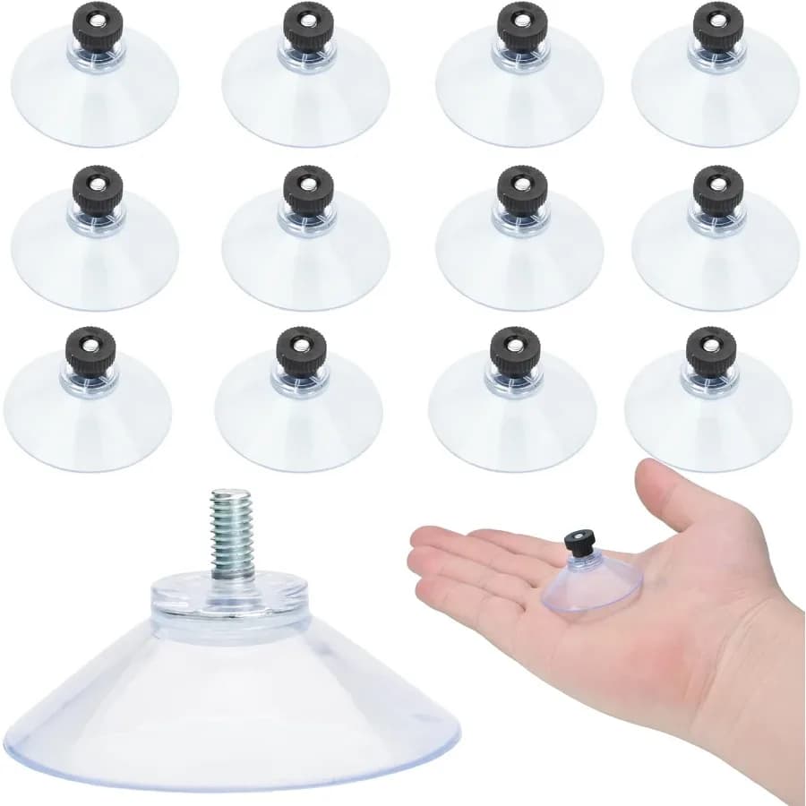 Ventosa Ventose in vetro da 40 mm Ventose in PVC trasparente Supporto a ventosa senza ganci per porta a muro del bagno Finestra in vetro per auto