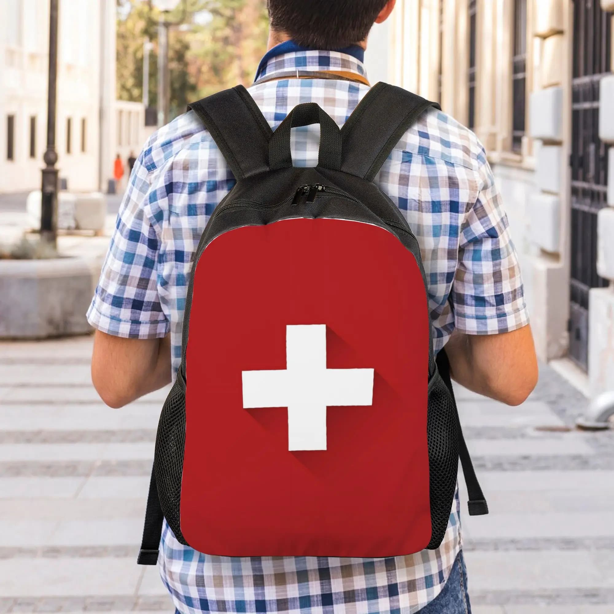 Back To School Season Solid Soccer Football Handbag for Men Women Laptop Bag Backpack
