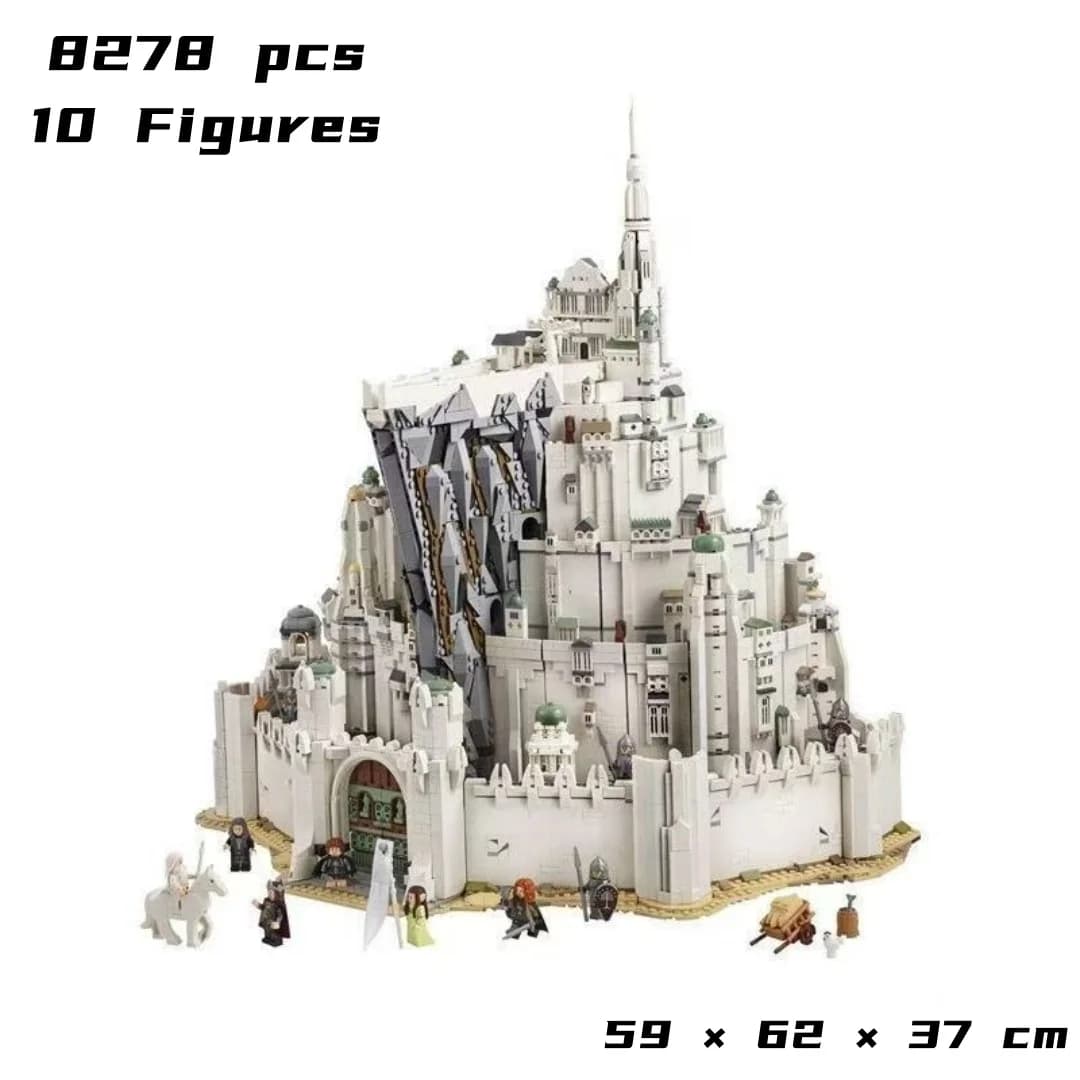 New Educational 2026 Assembly 8278pcs DIY Building Blocks Suitable The City Capital Minas Tirith Model Gifts for Adults Toys A