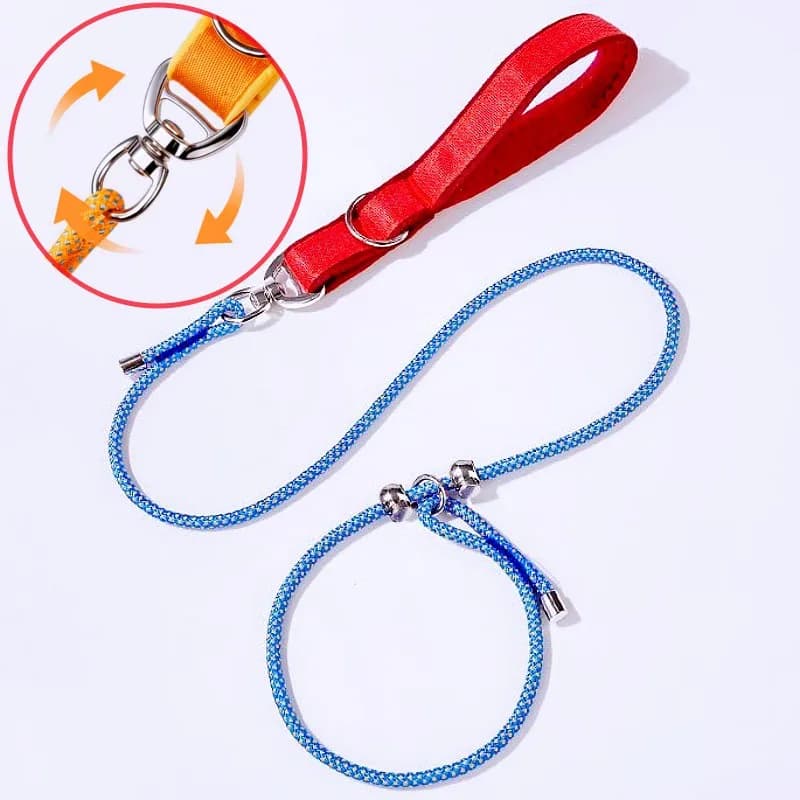 Guinzaglio per Cani a Catena P, Guinzaglio Regolabile per Addestramento e Passeggiata, Impugnatura Comoda, Accessori per Animali Domestici