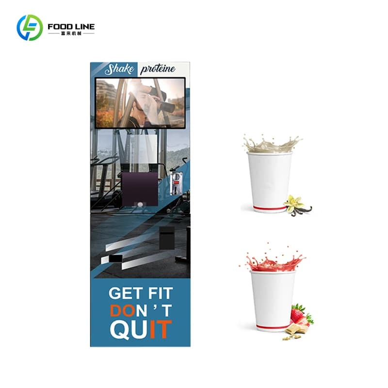 Easy to clean automatic service whey powder automatic vending machine