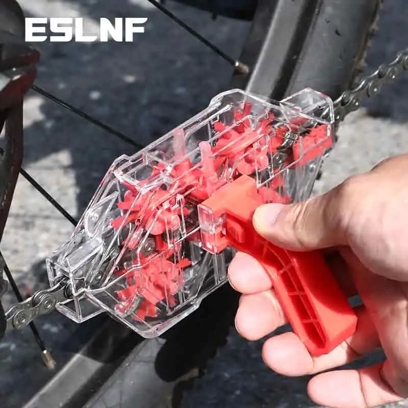 Set di spazzole per la pulizia dello strumento per la pulizia della ruota della catena della bici multifunzione Set di detergenti per la pulizia della catena della bicicletta