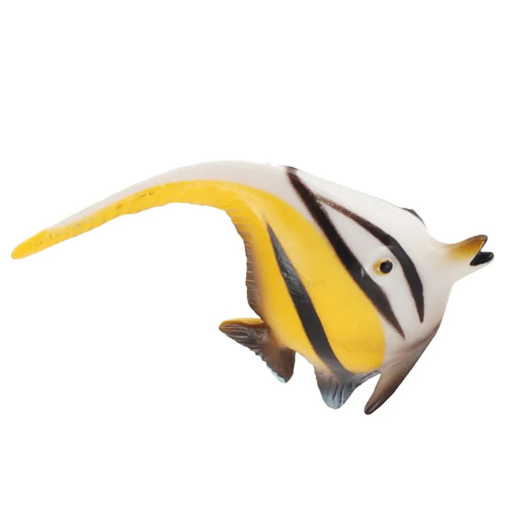 Pesce Angelo Realistico in Plastica, Decorazione per Acquario, Simulazione Animale Marino, Pesce Artificiale Educativo, Decorazione Paesaggistica per la Casa