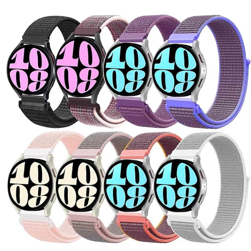 Anello in nylon da 20 mm per Samsung Galaxy Watch 6 5 Pro/4/classic/gear s3 frontier/active 40 44mm Bracciale sportivo orgoglio 22mm cinturino orologio