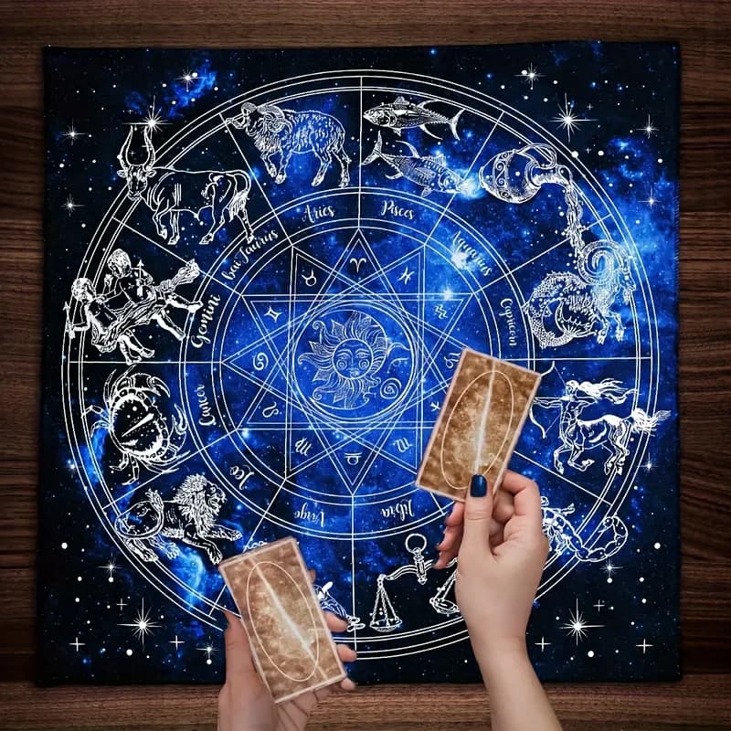 tappetino per tarocchi astrologici 12 costellazioni sunstone misterioso altare panno decorazione per feste a casa tovaglia misteriosa di due dimensioni