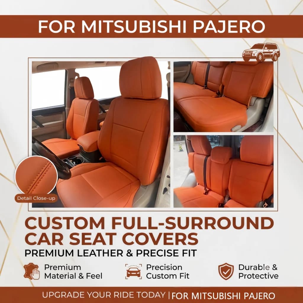 Custom Fit for Mitsubishi Pajero 2008 2009 2010 2011 2012 Truck Car Seat Covers 5 Seats Full Set Premium Synthetic Leather