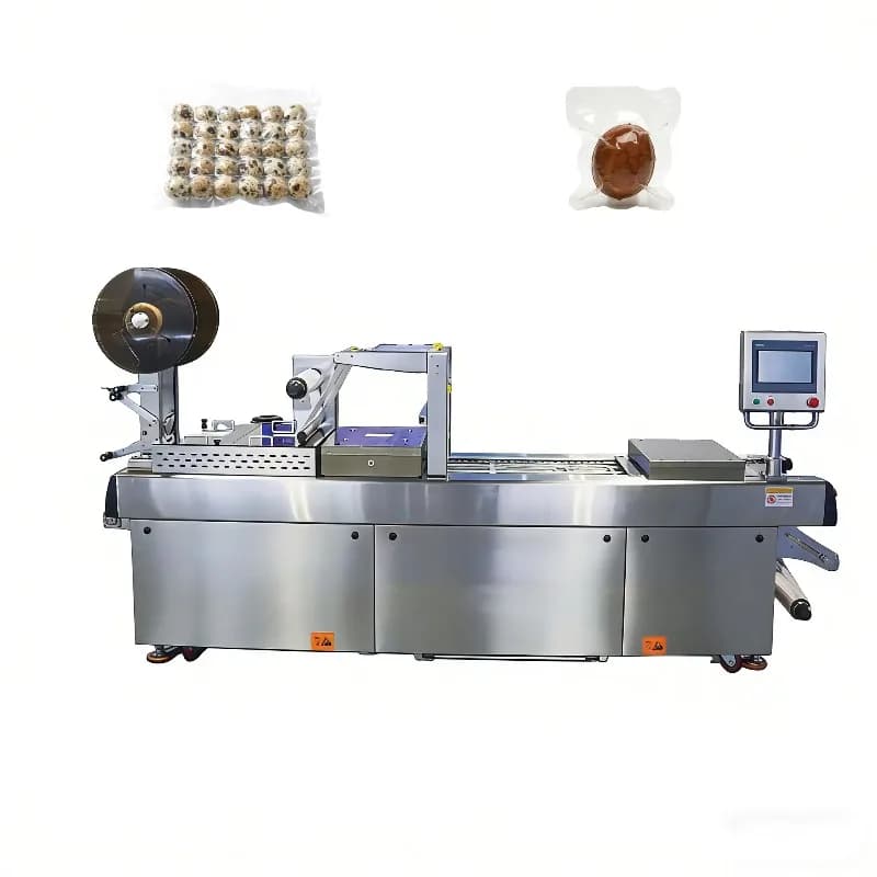 Macchina per Confezionamento Sottovuoto Termoformante Personalizzata, Soluzione Ottimale per Confezionare Uova di Quaglia, Polpette, Frutta Secca