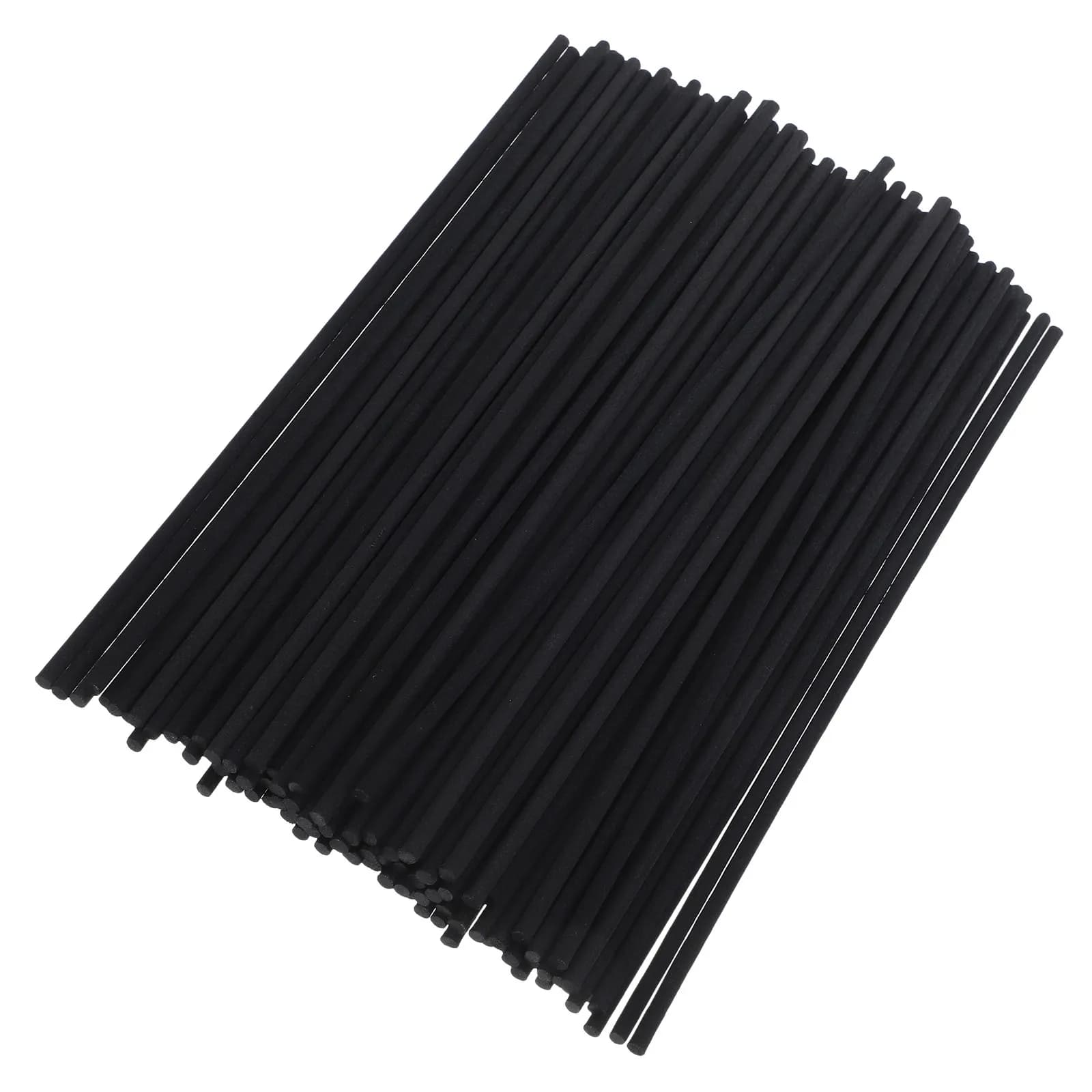 100 Pezzi Bastoncini Diffusori di Aroma in Fibra, Ricariche per Olio Profumato, Bastoncini Neri di Ricambio per Diffusore, Deodorante per Ambienti Domestici