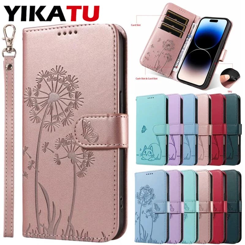 Custodia a Portafoglio Magnetica in Pelle con Porta Carte per Samsung Galaxy A12 A22 A32 A52 A52S A72 A21 A21S A31 A41 A51 A71 4G 5G