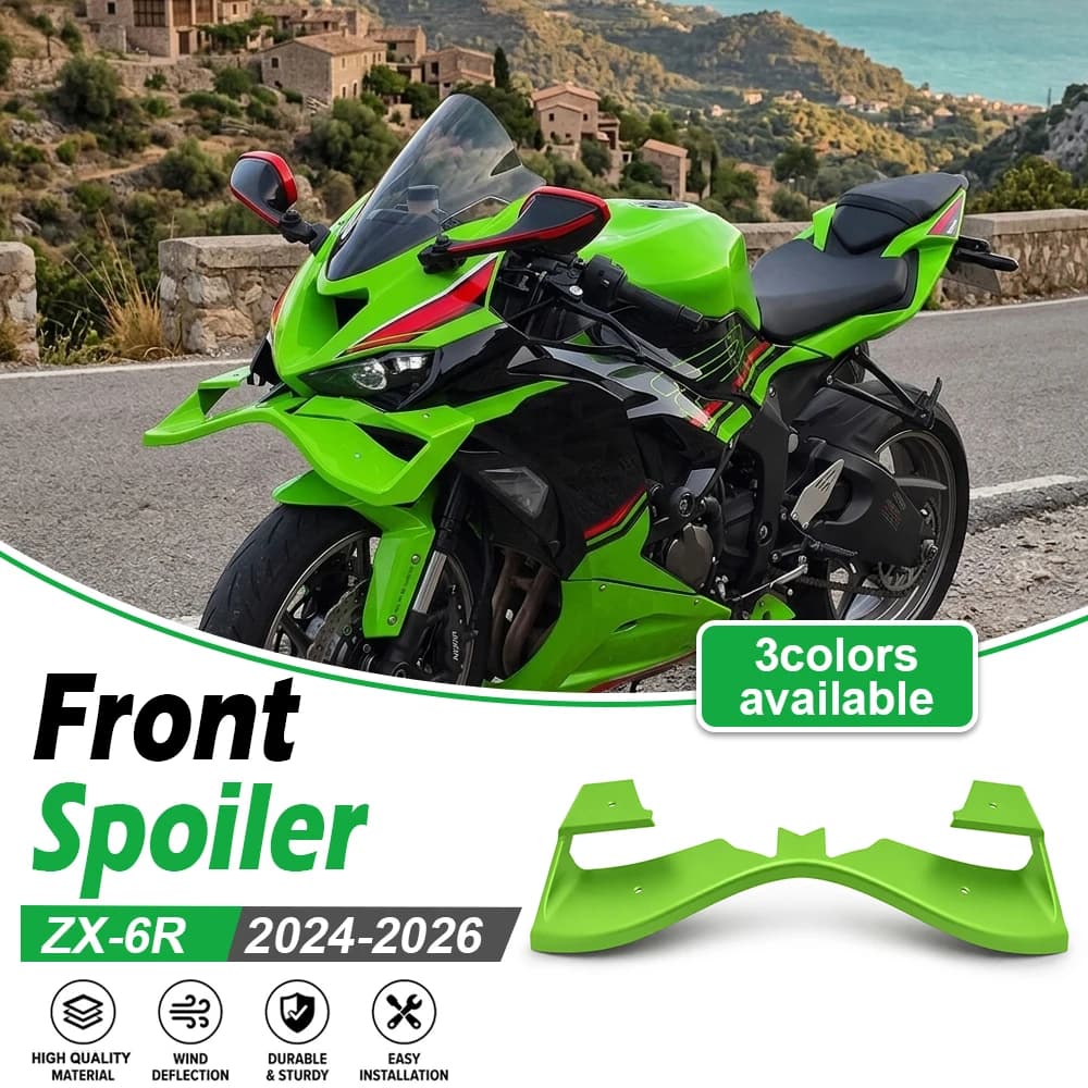 For Ninja ZX-6R 2025 Motorcycles Side Front Spoiler Winglet Wind Wing Deflector For Kawasaki ZX6R ZX 6R Ninja ZX-6R 2024-2026