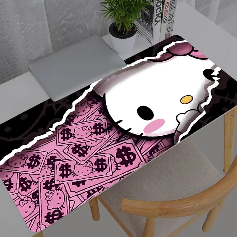 Mouse Mat Durable anime game accessories Sanrio Hello Kitty Mousepad Gamer PC Complete Keyboard for Computer Varmilo