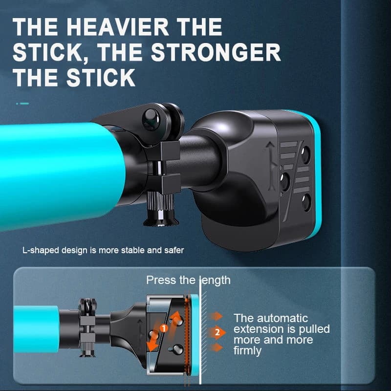 Traction bar for bar door for upper body workout of home gym without screws