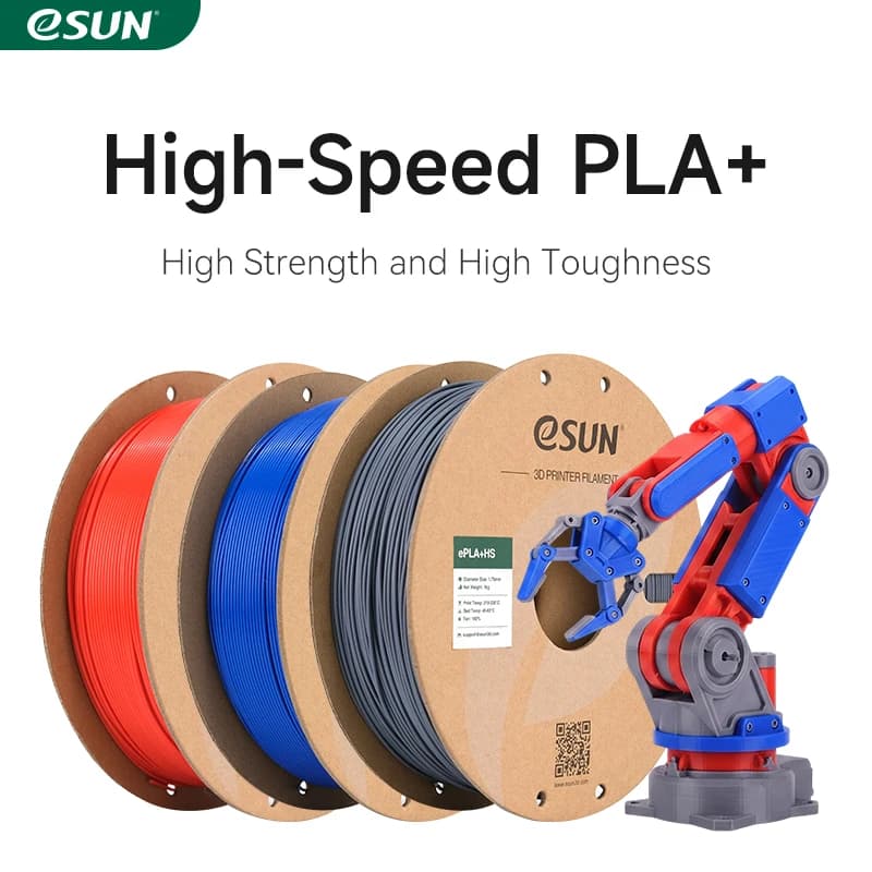 eSUN 3D PLA Printer Filament + High Speed 1.75MM 1KG Fast Printing PLA + 3D Filament High Speed Printing PLA Plus for Bambu Lab