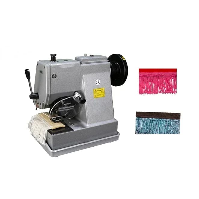 Macchina da Cucire Overlock Speciale per Lavorazione di Frange e Nappe su Sciarpe, Bordatura di Tessuti, Produzione di Abbigliamento Industriale