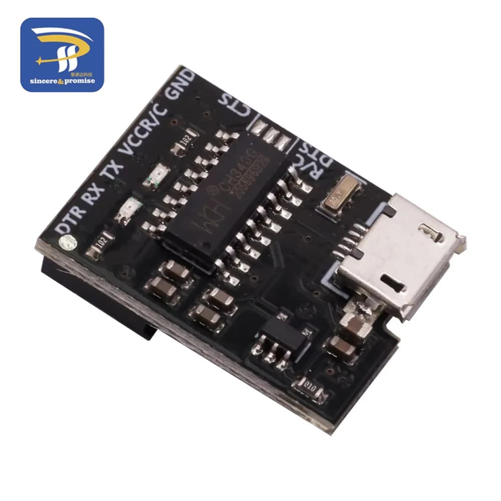 For WEMOS CH340G CH340 Breakout 5V 3.3V Micro USB to Serial Module Card for Arduino Downloader Pro Mini
