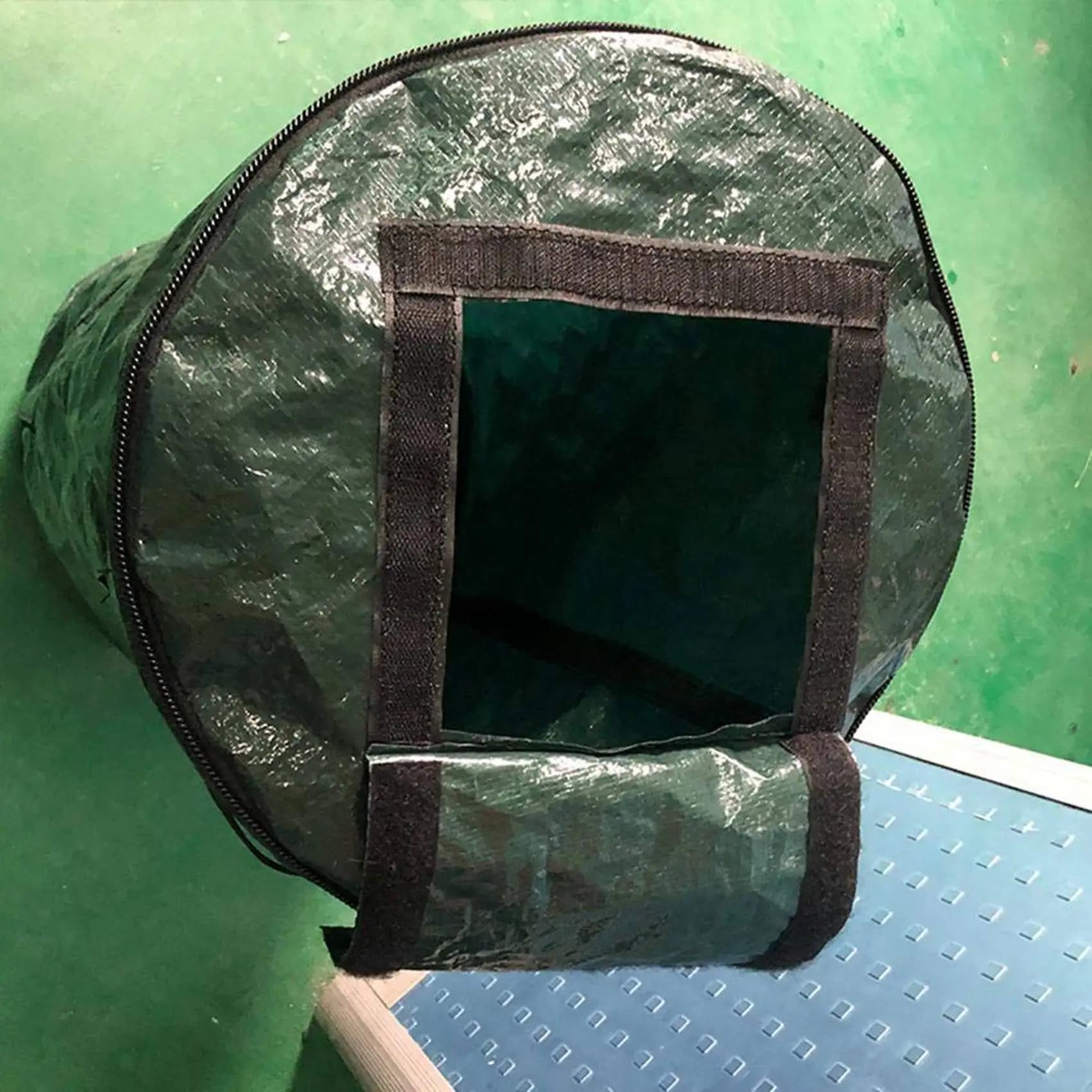 AT19-2X Collapsible Compost Bin,Yard Waste Bag, Reusable Heavy Duty Garden Leaf Waste Bag Yard Compost Bin Composting Fruit