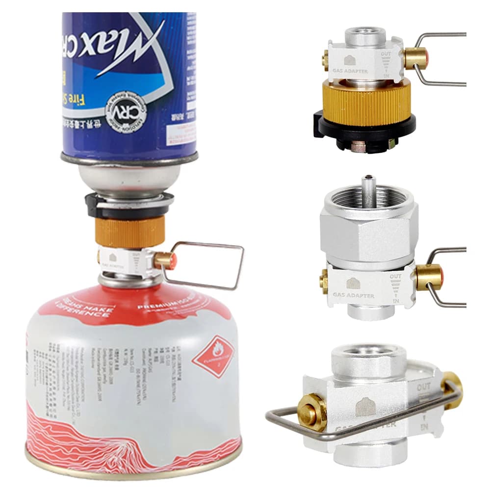 Gas Refill Adapter Wear Gas Canister Refill Adapter Leakproof Camping Canister Vent Valve for Outdoor Backpacking