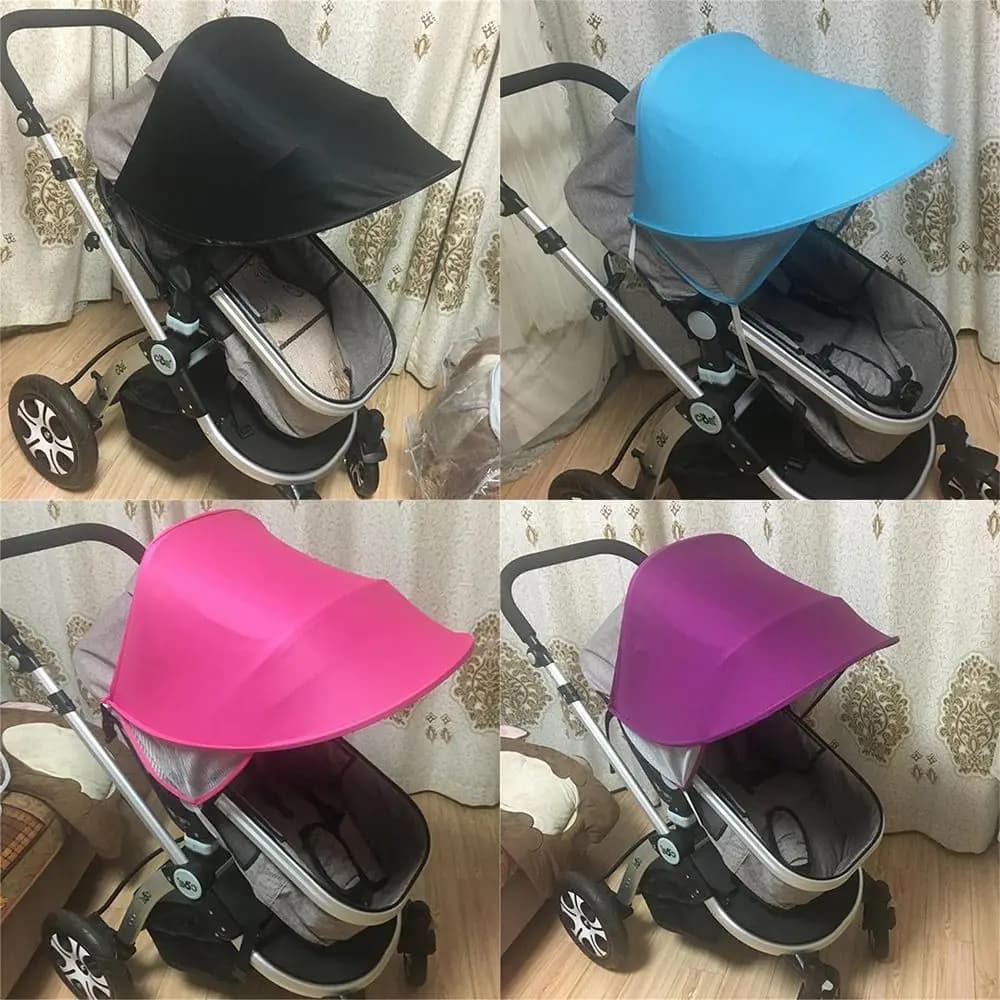 Copertura per baldacchino per seggiolino auto resistente alle intemperie Cappuccio parasole per carrozzina Cappellino per passeggino Visiera parasole per passeggino