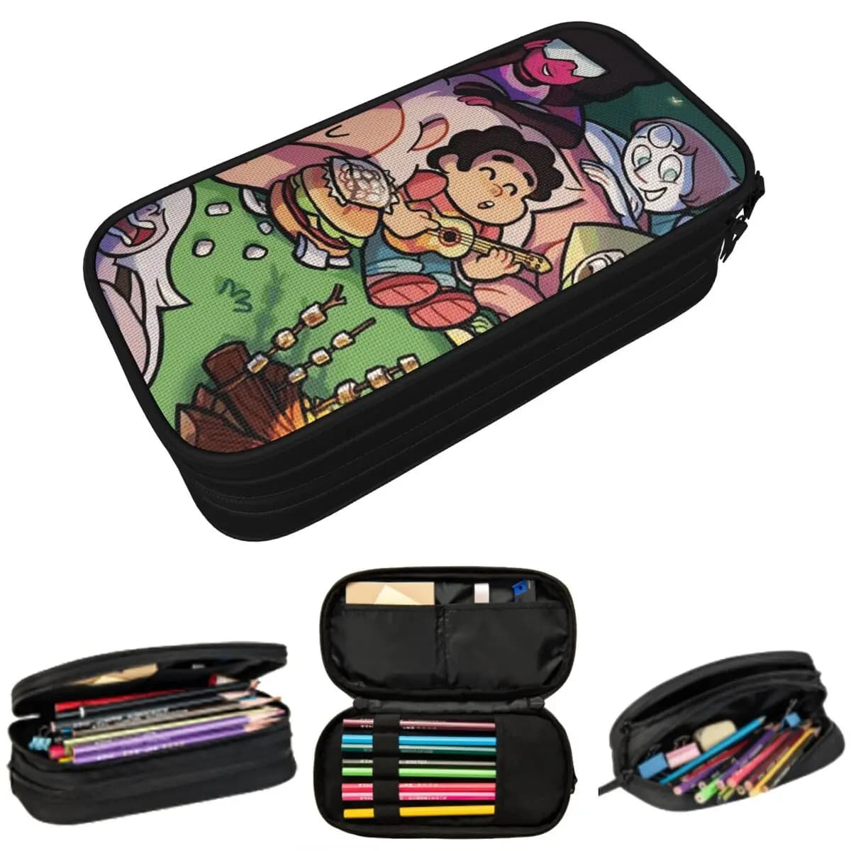 Astuccio per matite Steven Universe Cartoon Anime per regali per studenti, scatola per penne, borsa per matite, articoli di cancelleria, borsa porta penne