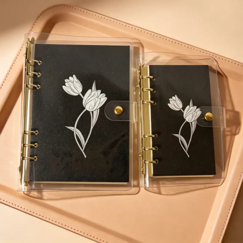 Divisori A5 A6 Black Tulip per raccoglitori, agende, quaderni e accessori per cancelleria