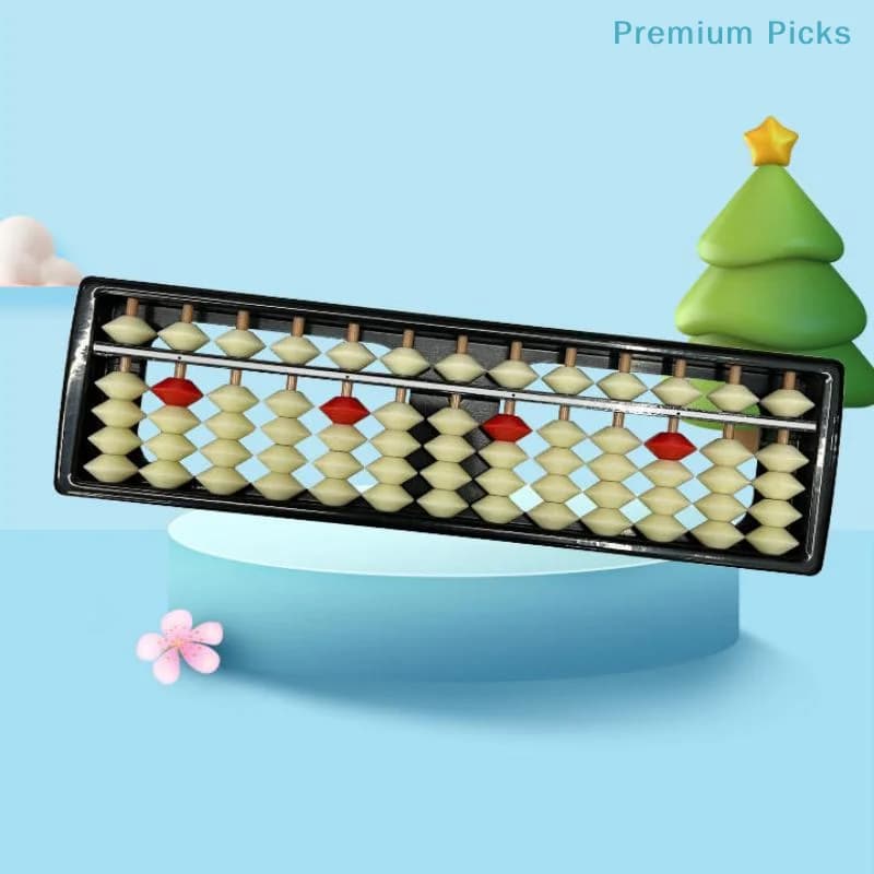 portable13 Digits Column Abacus Arithmetic Soroban Counting Tool for Math Learning Educational Toy Students Calculation