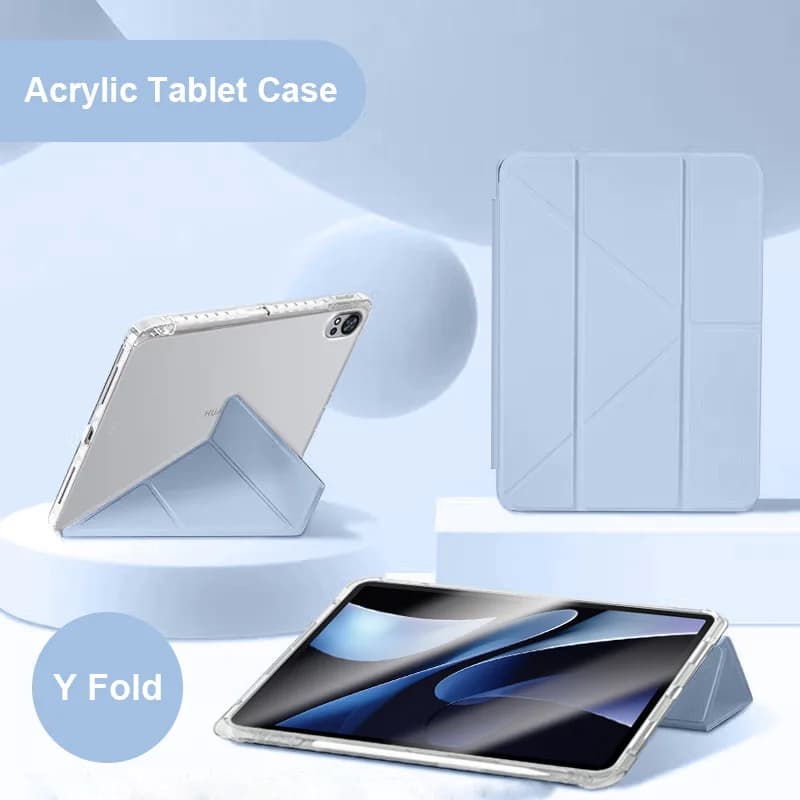 Funda per Huawei Matepad 12x Custodia con portapenne Smart Folio Custodia rigida in pelle PU acrilica con supporto posteriore per custodia MatePad 12 X