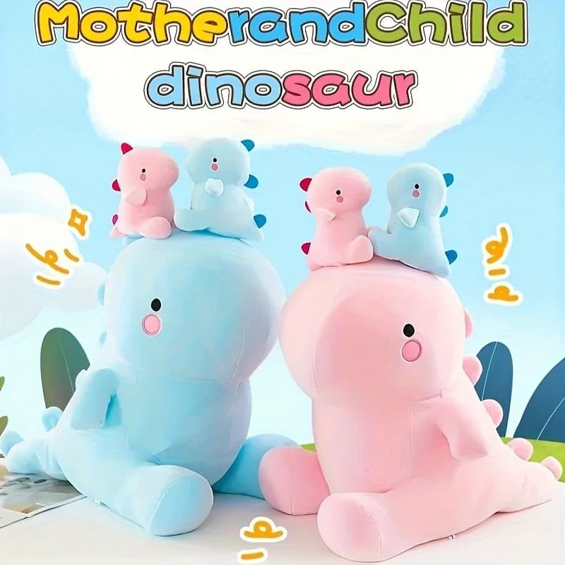 3 Pcs dinosauro peluche farcito peluche dinosauro cuscino grande madre e bambino dinosauro bambola peluche regali di compleanno per i bambini
